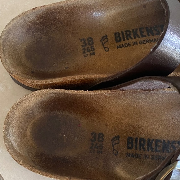 Birkenstock Germany Mayari Copper Slip On Sandals Size 38 Regular/ Wide - Picture 13 of 13